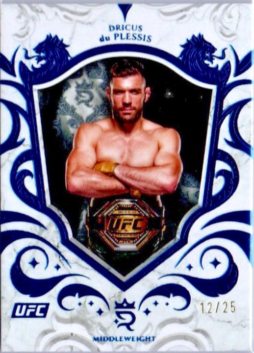 Dricus Du Plessis 2025 Topps Royalty UFC Base #3 Blue