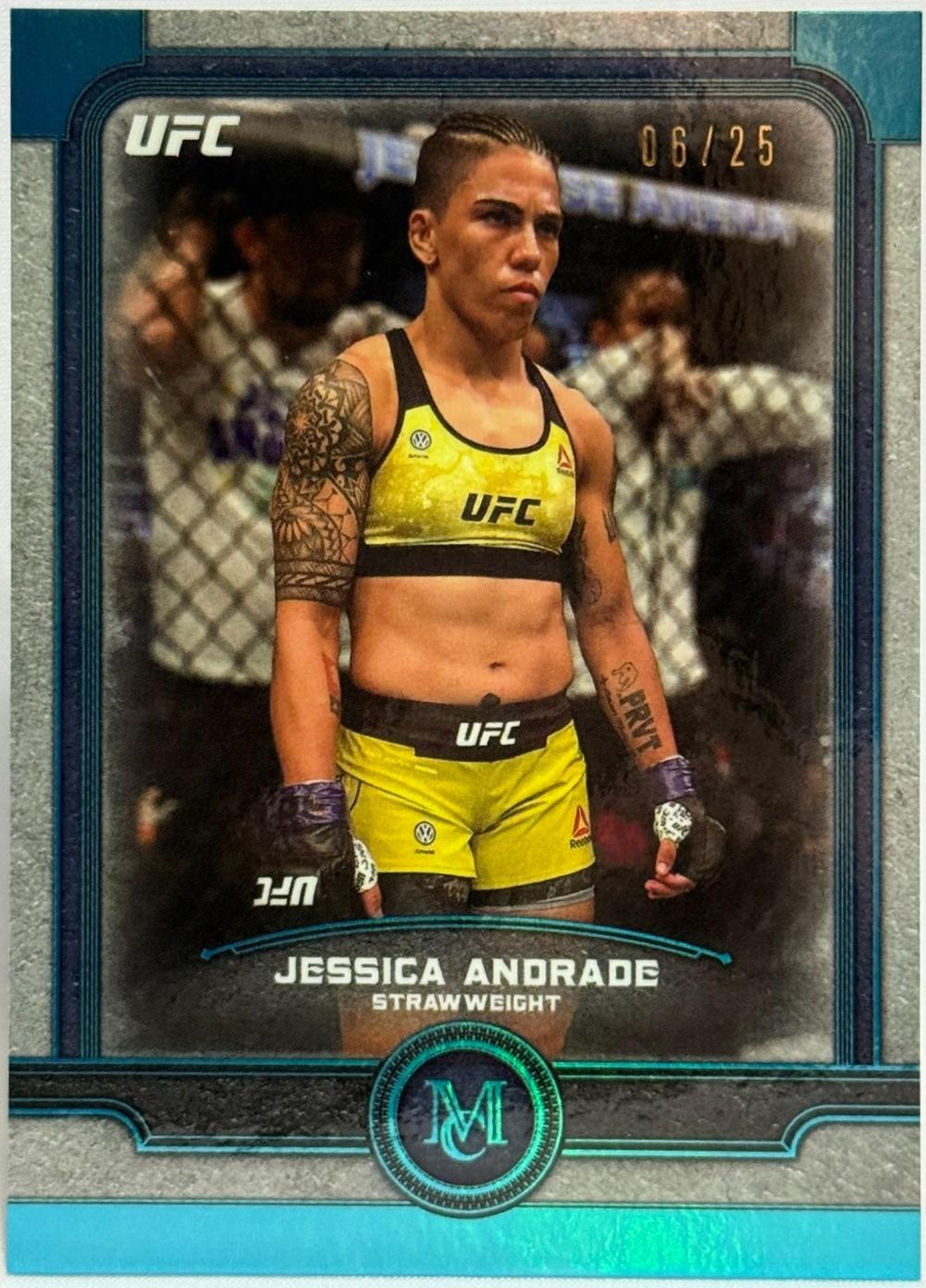Jessica Andrade 2019 Topps UFC Museum Collection Base #27 Sapphire