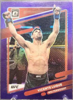 Vicente Luque 2022 Panini Donruss Optic UFC Base #92 Purple