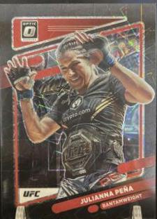 Julianna Peña 2022 Panini Donruss Optic UFC Base #5 Black Velocity