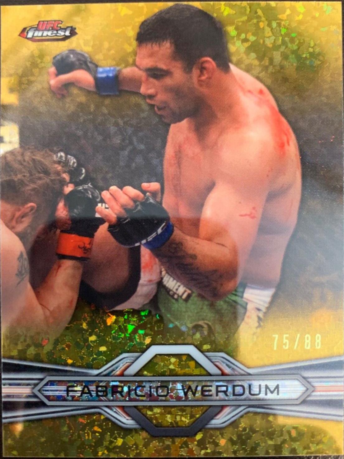 Fabricio Werdum 2013 Topps Finest UFC Base #26 Gold