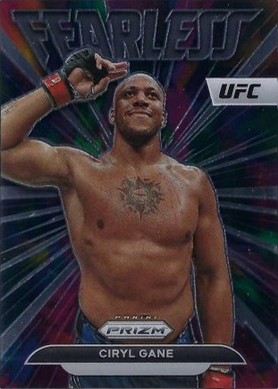 Ciryl Gane 2023 Panini Prizm UFC Fearless #16 Black