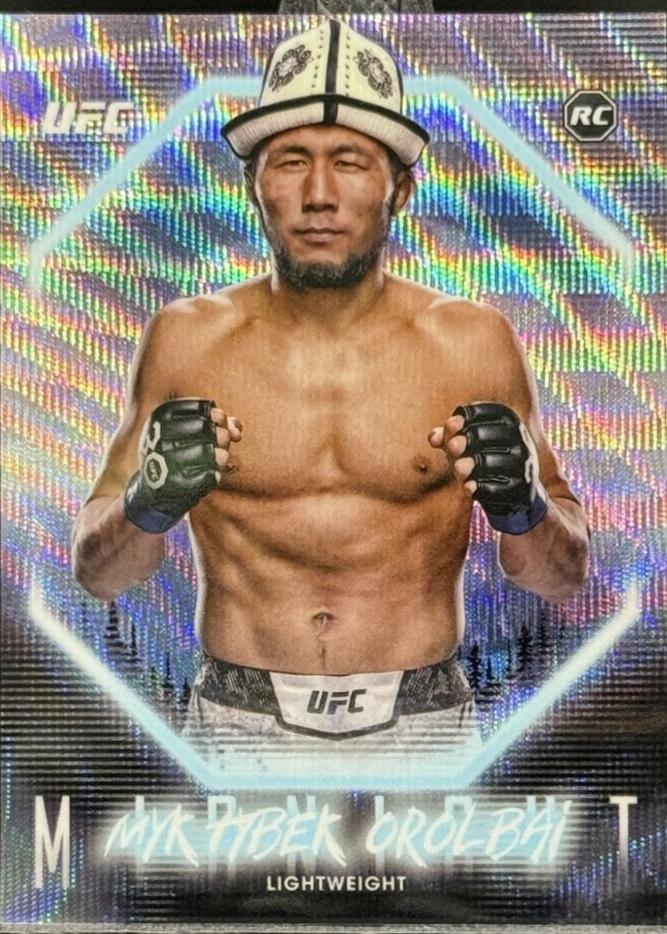 Myktybek Orolbai 2025 Topps Midnight UFC Base #63 Moon Beam