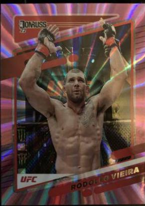 Rodolfo Vieira 2022 Panini Donruss UFC Base #130 Purple Laser
