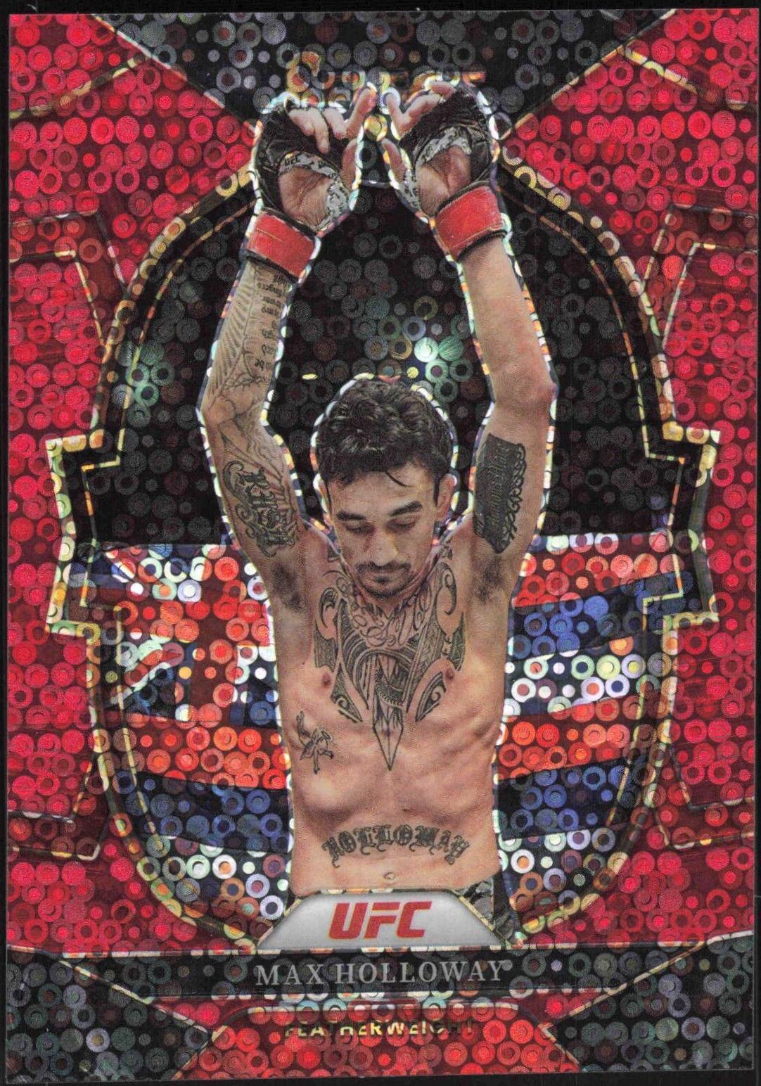 Max Holloway 2023 Panini Select UFC Concourse #85 Red Disco