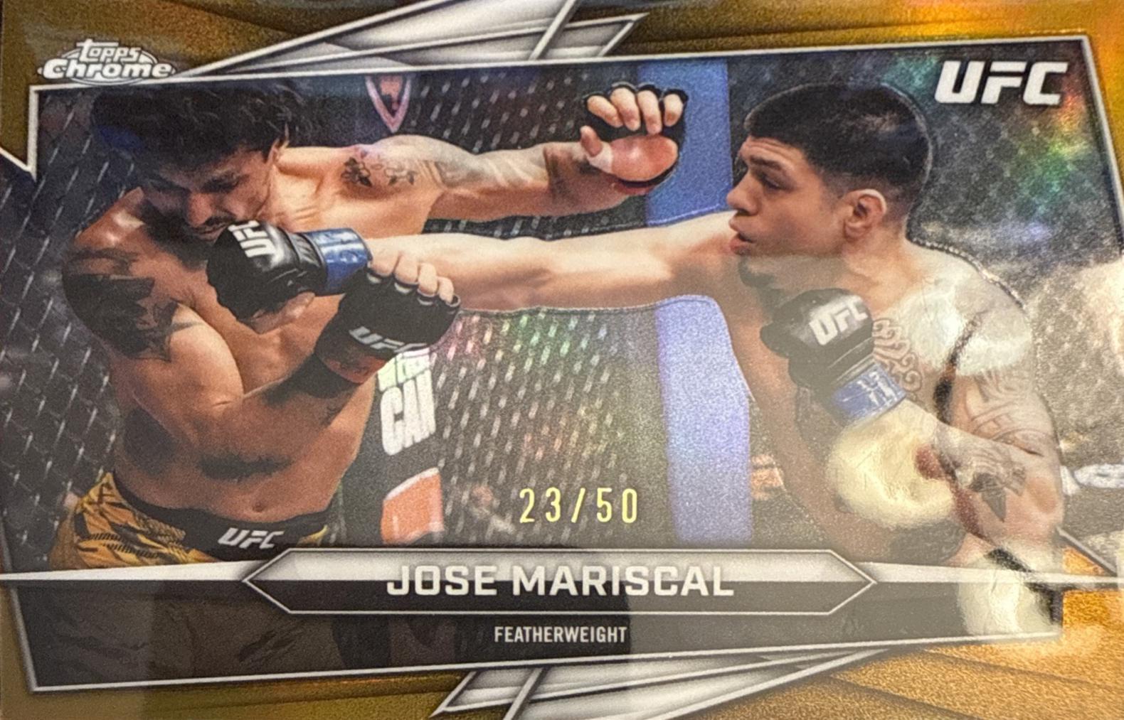 Jose Mariscal 2026 Topps Chrome UFC Base #130 Gold Refractor