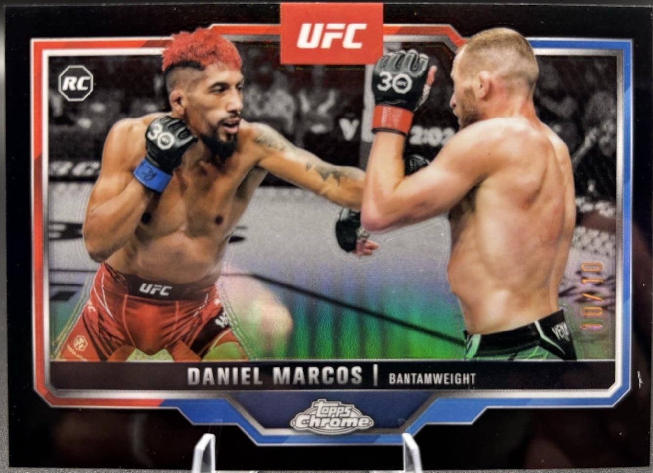 Daniel Marcos 2025 Topps Chrome UFC Base #113 Black Refractor
