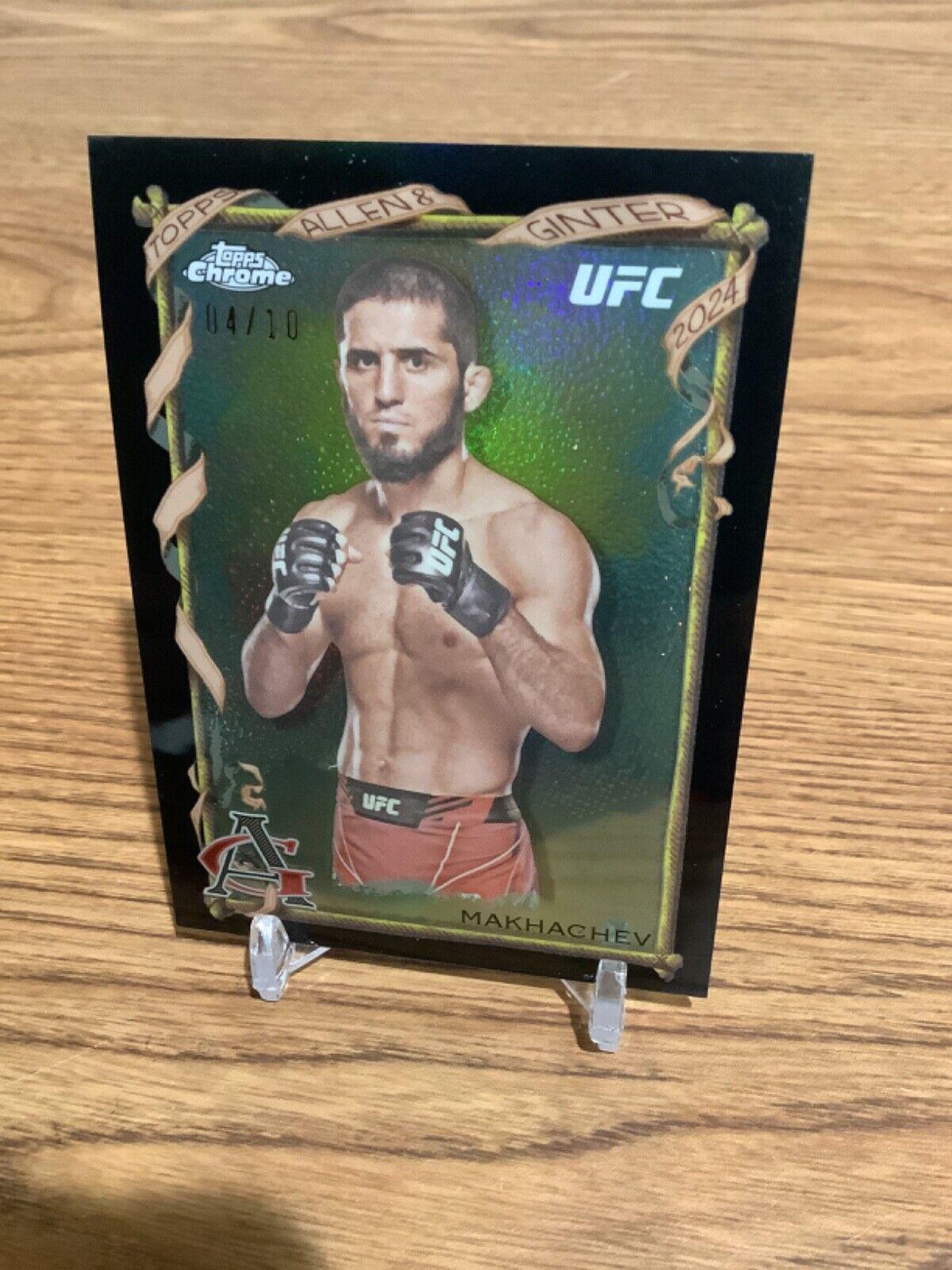 Islam Makhachev 2024 Topps Chrome UFC Allen & Ginter #AAG-11 Black Refractor