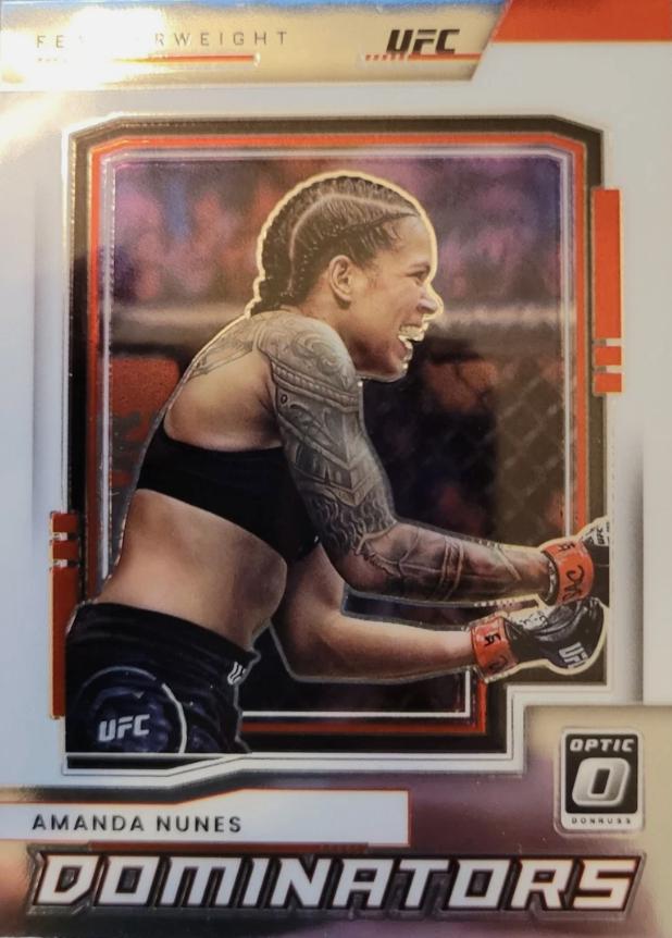 Amanda Nunes 2022 Panini Donruss Optic UFC Dominators #12 Holo