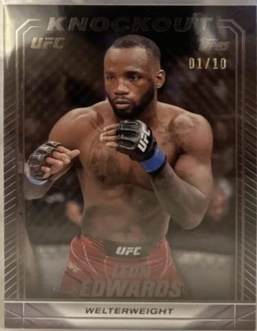 Leon Edwards 2024 Topps Knockout UFC Base #30 Black