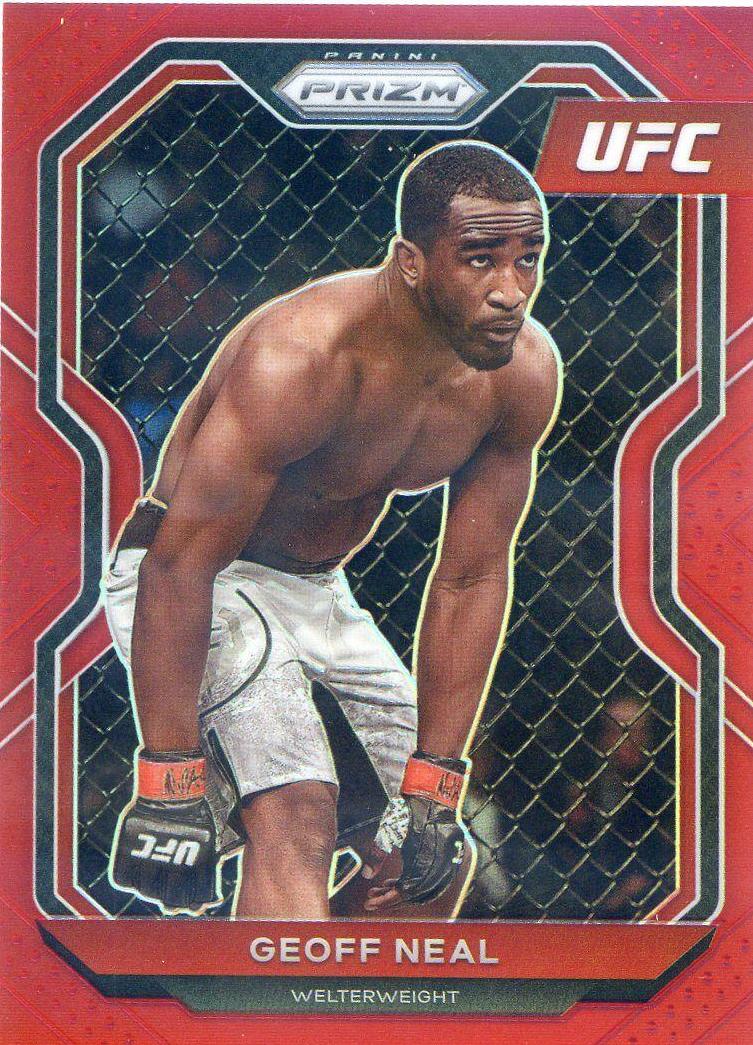 Geoff Neal 2021 Panini Prizm UFC Base #62 Red