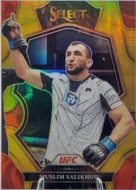 Muslim Salikhov 2023 Panini Select UFC Premier Level #187 Red Blue Base