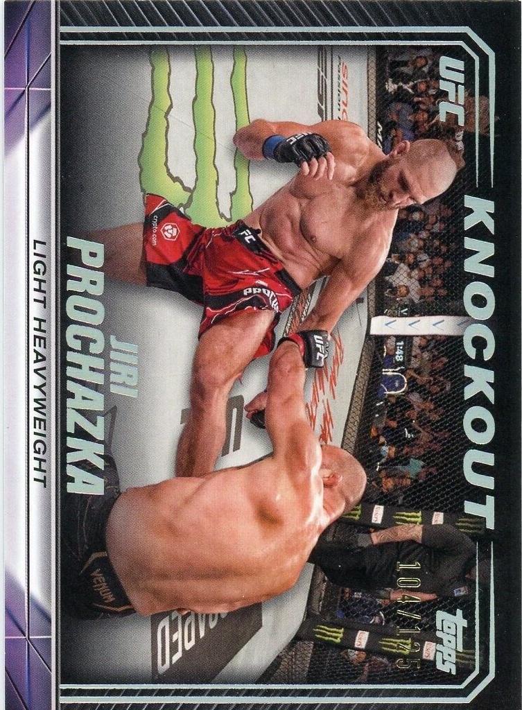 Jiri Prochazka 2024 Topps Knockout UFC Base #42 Holo Silver