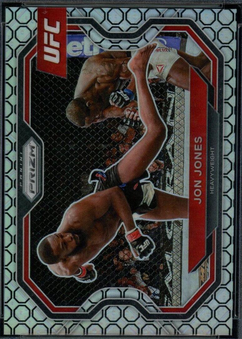 Jon Jones 2021 Panini Prizm UFC Base #101 Octagon