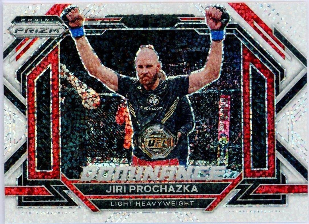 Jiri Prochazka 2023 Panini Prizm UFC Dominance #12 White Sparkle