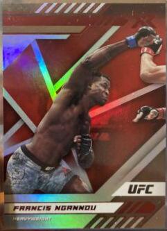 Francis Ngannou 2021 Panini Chronicles UFC Base XR #183 Platinum