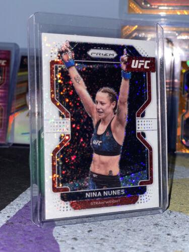 Nina Nunes 2022 Panini Prizm UFC Base #160 White Sparkle