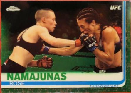 Rose Namajunas 2019 Topps Chrome UFC Base #10 Green
