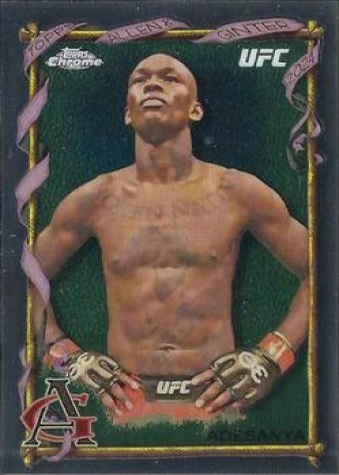 Israel Adesanya 2024 Topps Chrome UFC Allen & Ginter #AAG-7 Superfractor