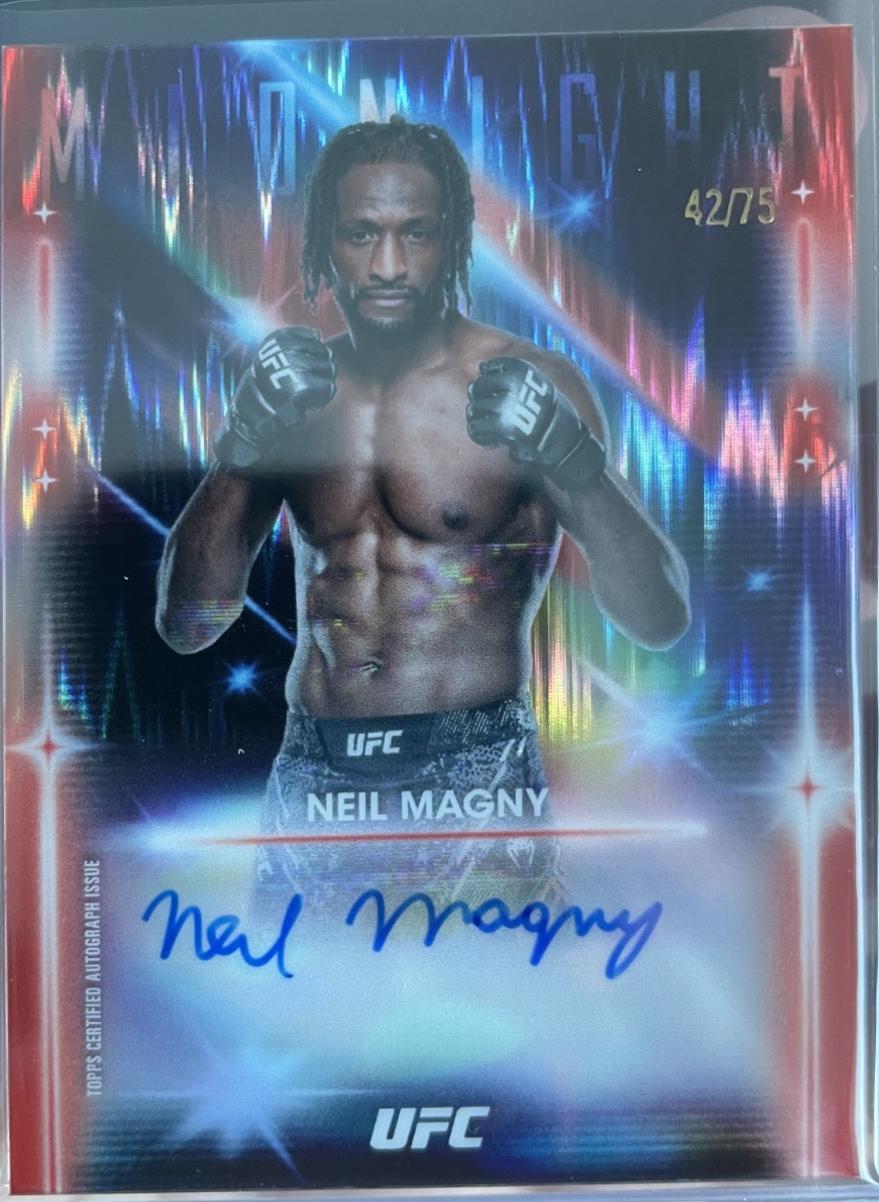 Neil Magny 2025 Topps Midnight UFC Glimmer Graphs #GRG-NM Dusk
