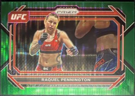 Raquel Pennington 2023 Panini Prizm UFC Base #11 Green Pulsar