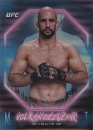 Volkan Oezdemir 2025 Topps Midnight UFC Base #37 Black Light