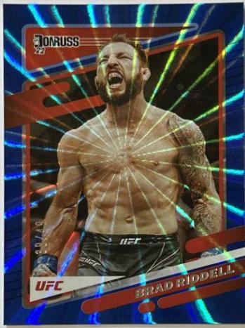 Brad Riddell 2022 Panini Donruss UFC Base #179 Blue