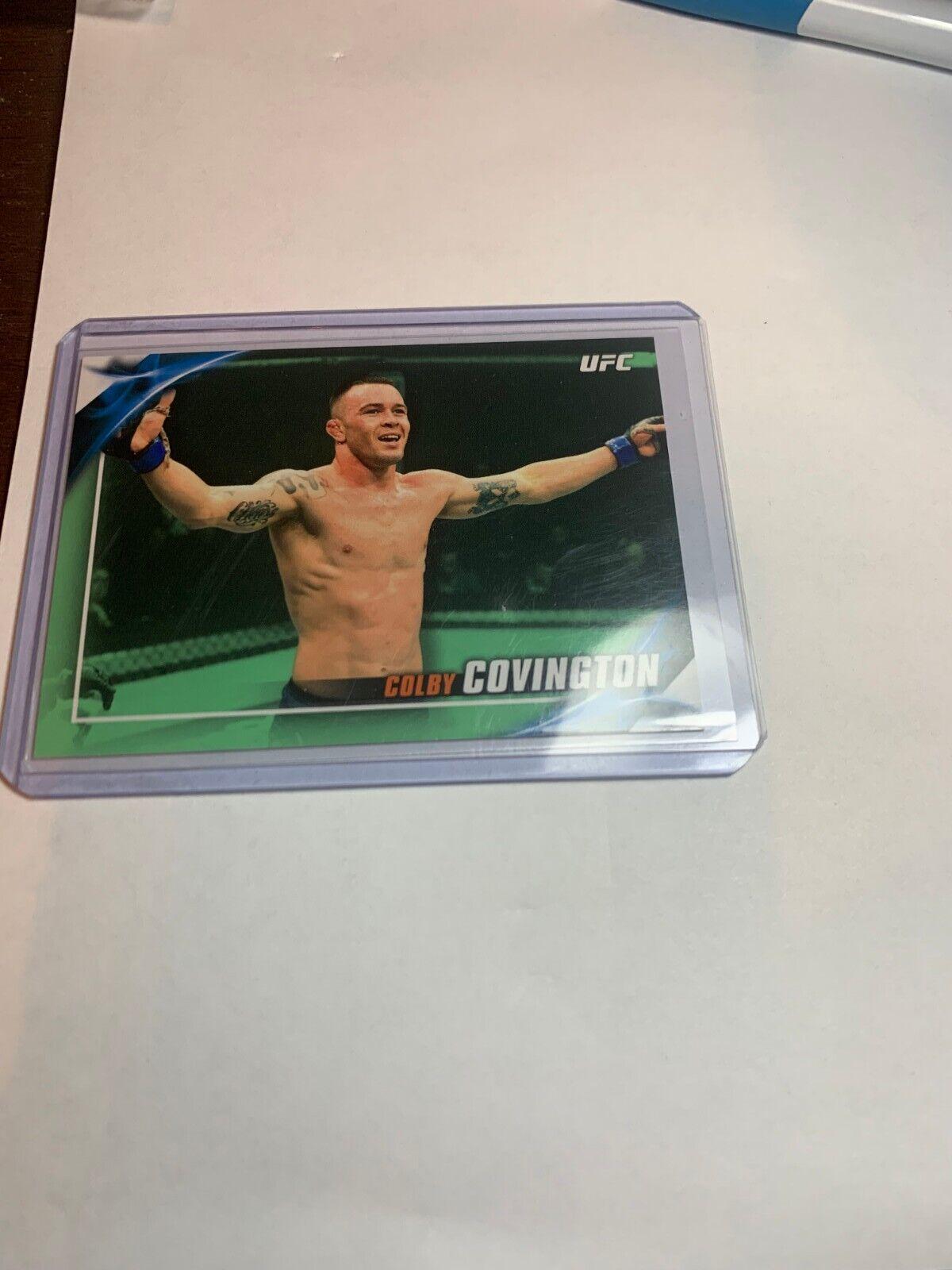 Colby Covington 2019 Topps UFC Knockout Base #19 Green
