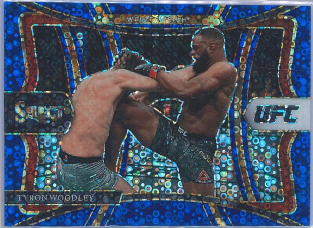 Tyron Woodley 2021 Panini Select UFC Premier Level #123 Blue Disco