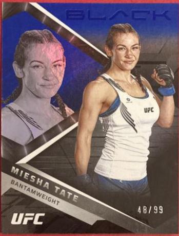 Miesha Tate 2022 Panini Chronicles UFC Base Black #204 Blue