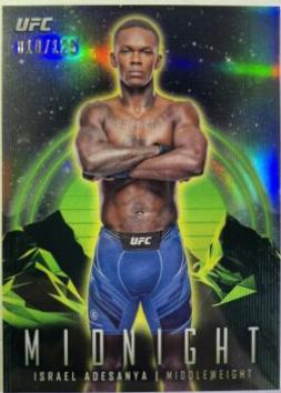 Israel Adesanya 2024 Topps Midnight UFC Base #67 Morning