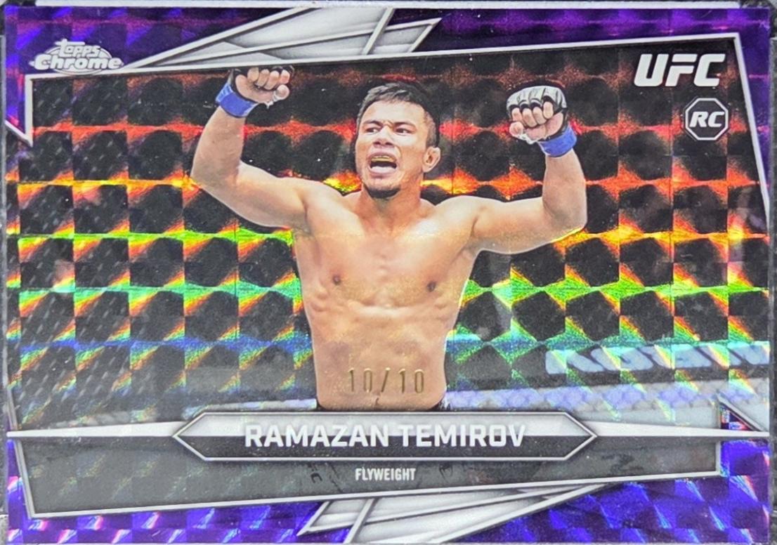 Ramazan Temirov 2026 Topps Chrome UFC Base #77 Purple Geometric Refractor