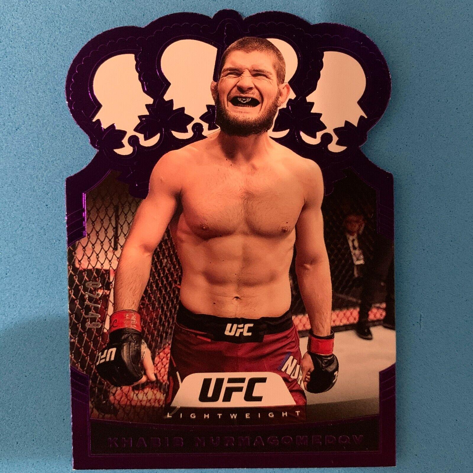 Khabib Nurmagomedov 2021 Panini Chronicles UFC Base Crown Royale #16 Purple