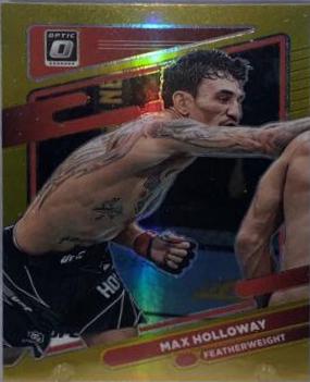 Max Holloway 2022 Panini Donruss Optic UFC Base #38 Gold