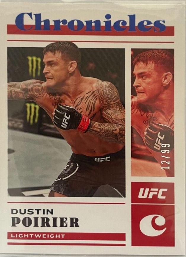 Dustin Poirier 2023 Panini Chronicles UFC Base Noir #423 Blue