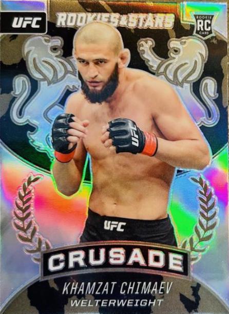 Khamzat Chimaev 2021 Panini Chronicles UFC Base Crusade #234 Silver