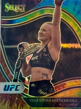 Valentina Shevchenko 2021 Panini Select UFC Octagonside #281 Tie Dye
