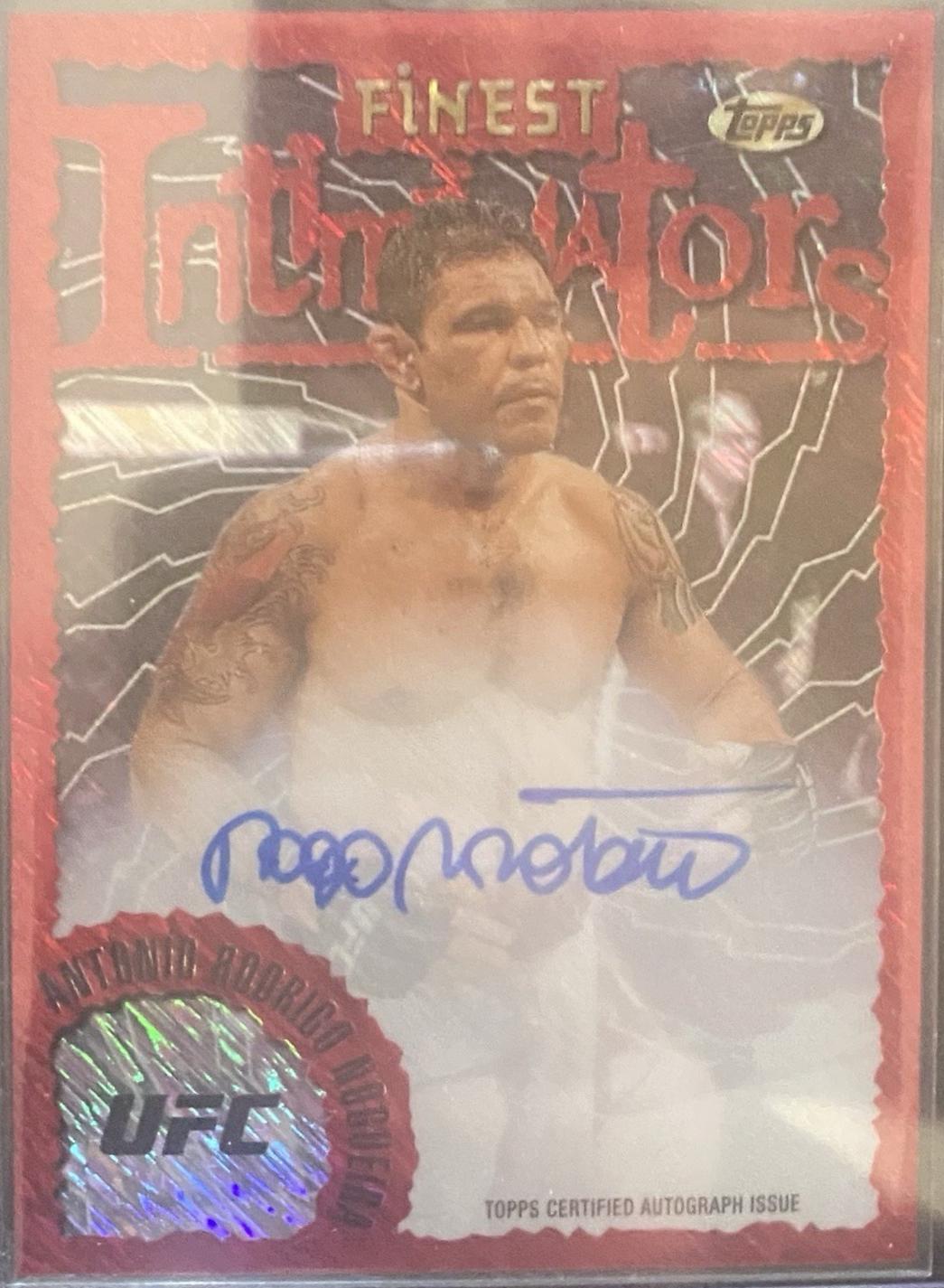 Antonio Rodrigo Nogueira 2024 Topps Finest UFC Intimidators Autographs #IA-ARN Red Refractor