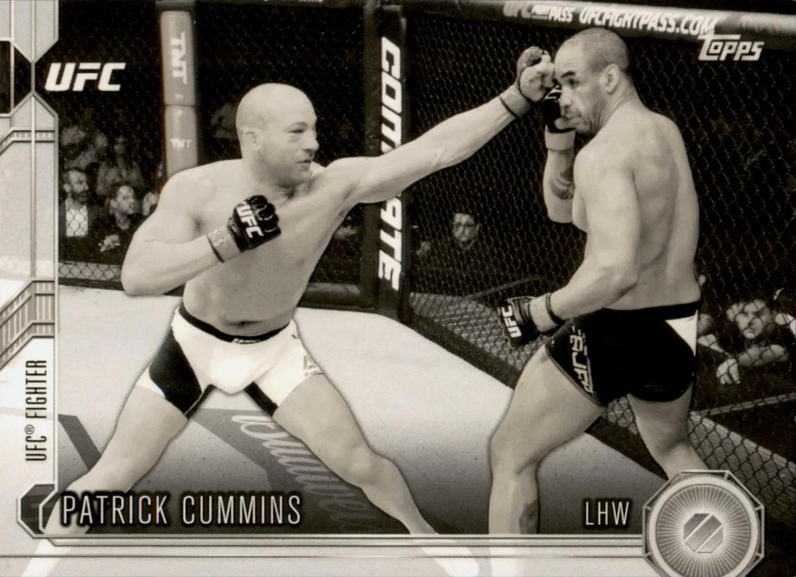 Patrick Cummins 2015 Topps UFC Chronicles Base #228 Black and White