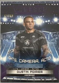 Dustin Poirier 2024 Topps Knockout UFC Camera (Lights, Camera, Action) #CAM-16 Purple