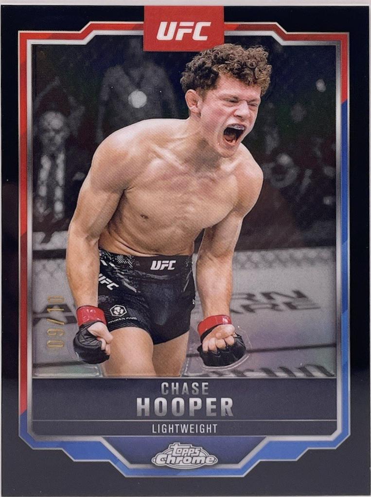 Chase Hooper 2025 Topps Chrome UFC Base #17 Black Refractor