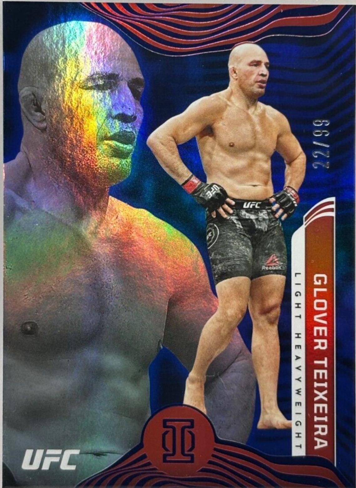 Glover Teixeira 2022 Panini Chronicles UFC Base Illusions #261 Blue