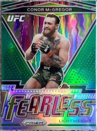 Conor McGregor 2021 Panini Prizm UFC Fearless #1 Green