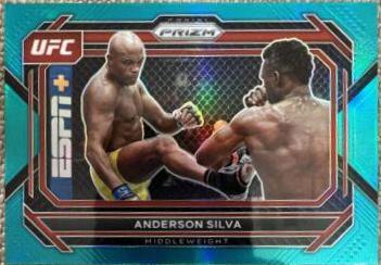 Anderson Silva 2023 Panini Prizm UFC Base #76 Teal