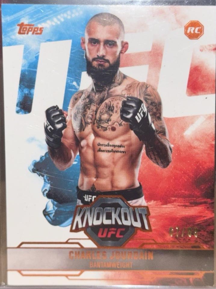 Charles Jourdain 2025 Topps Knockout UFC Base #49 Orange