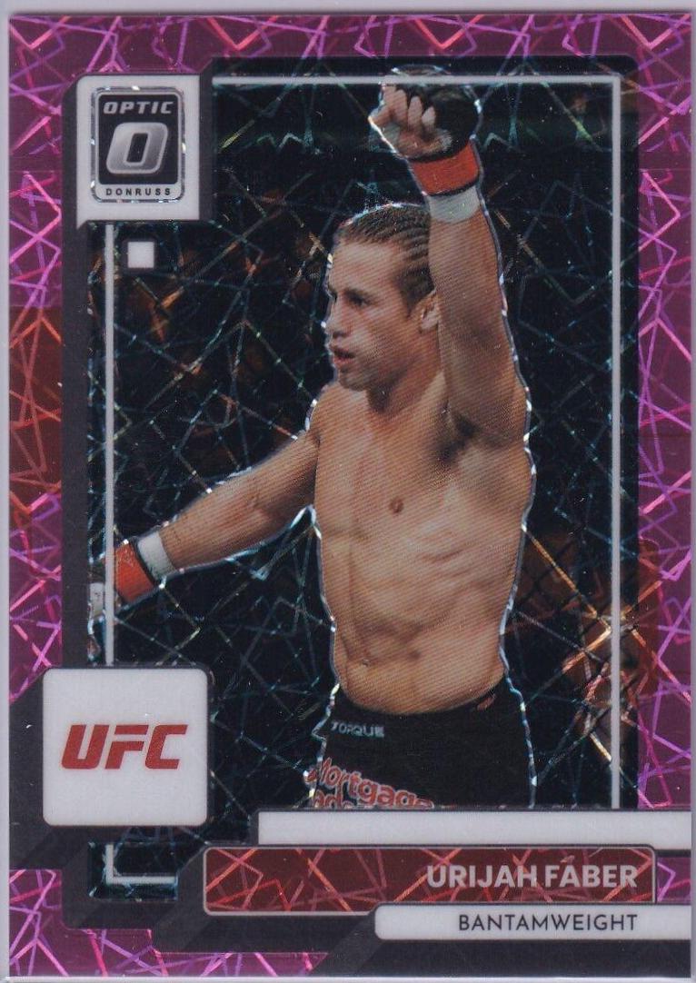 Urijah Faber 2023 Panini Donruss Optic UFC Base #26 Pink Velocity