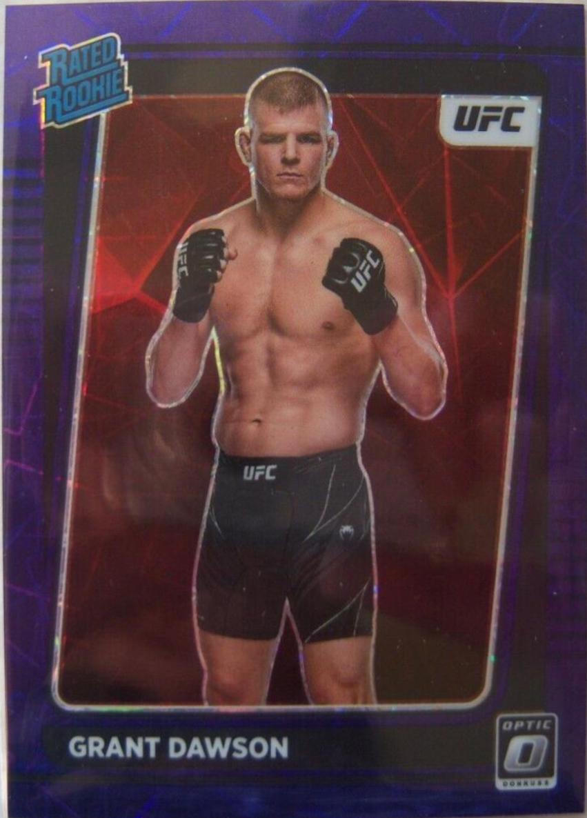 Grant Dawson 2022 Panini Donruss Optic UFC Base #101 Purple Velocity