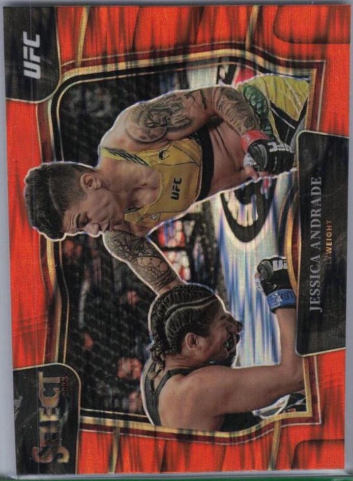 Jessica Andrade 2023 Panini Select UFC Octagonside #289 Orange Flash