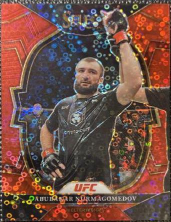 Abubakar Nurmagomedov 2023 Panini Select UFC Concourse #8 Red Disco