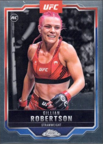 Gillian Robertson 2025 Topps Chrome UFC Base #158 Red RayWave